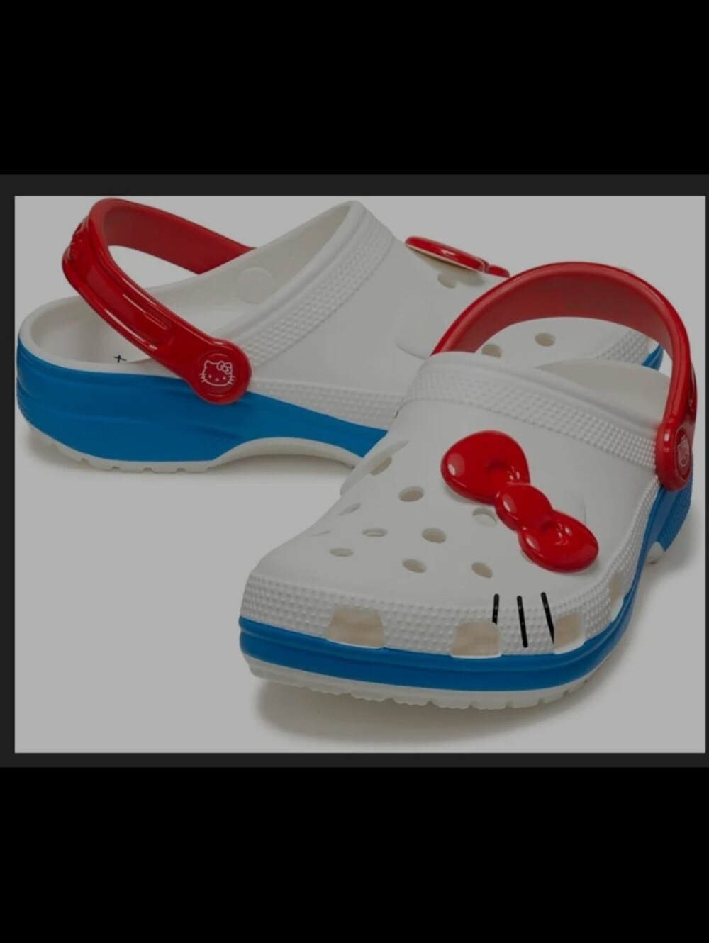 Crocs Hello Kitty Clogs,50th Anniversary Collection,Women's 7